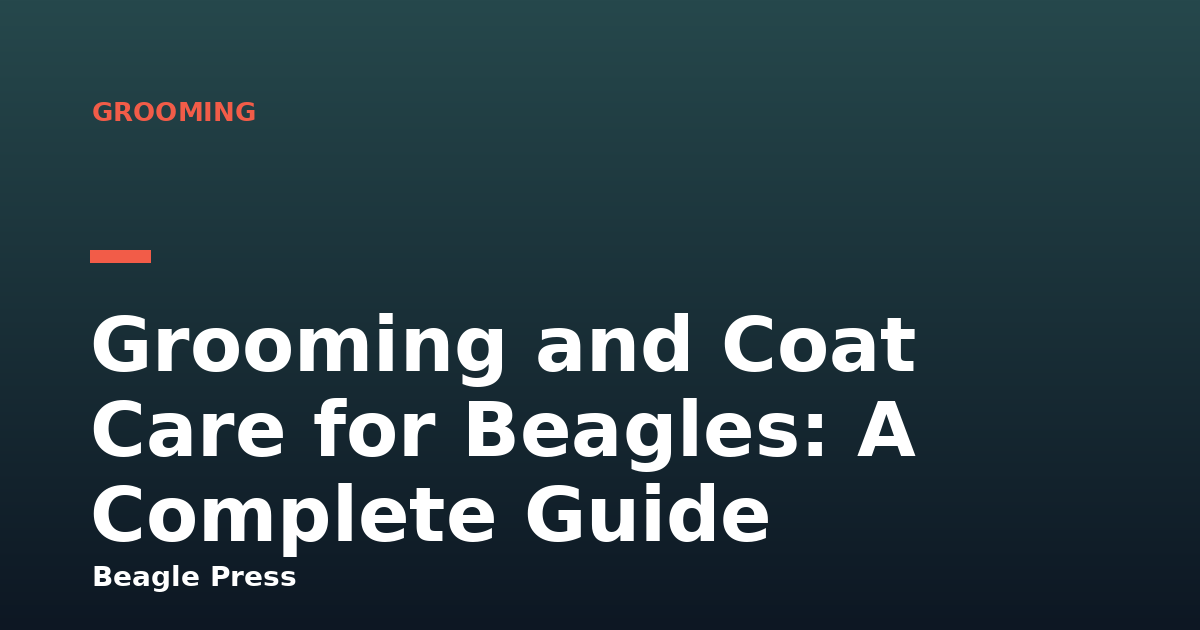 Grooming and Coat Care for Beagles: A Complete Guide